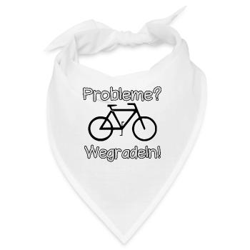 Problem Fahrrad Radfahren Radfahrer Spruch - Bandana - Weiß - Vorne