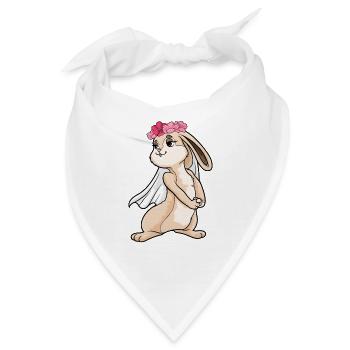 Hase Braut Schleier Hochzeit - Bandana - Weiß - Vorne