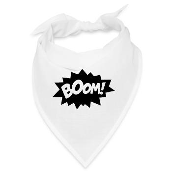 Sprechblase Boom - Bandana - Weiß - Vorne