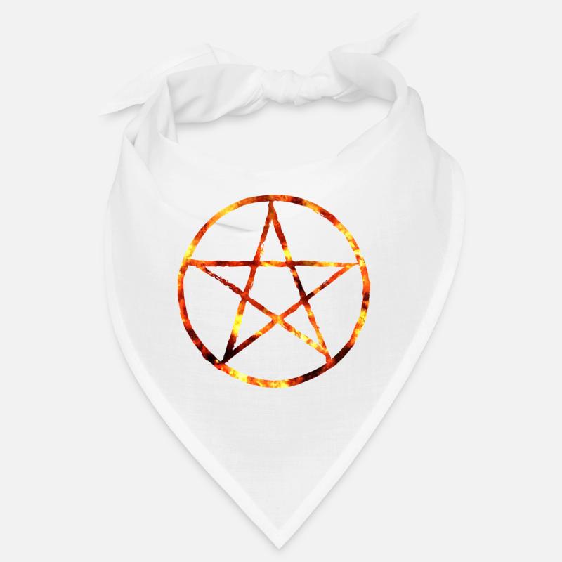 Pentagram fire Bandana