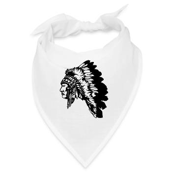 Indianer - Bandana - Weiß - Vorne