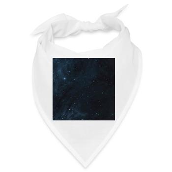 Sternenhimmel Muster - Bandana - Weiß - Vorne