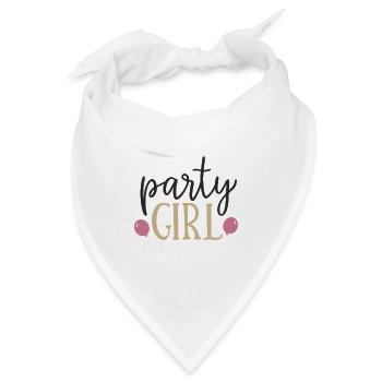 Party girl - Bandana - Weiß - Vorne