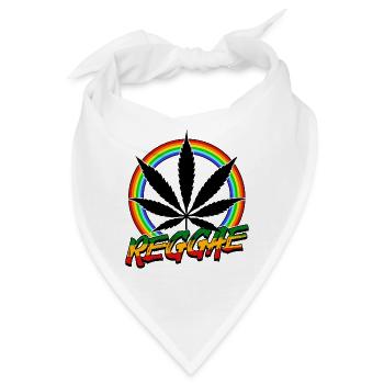 Reggae Rastafari Jamaika Reggaeton Rasta Ragga Jah - Bandana - Weiß - Vorne