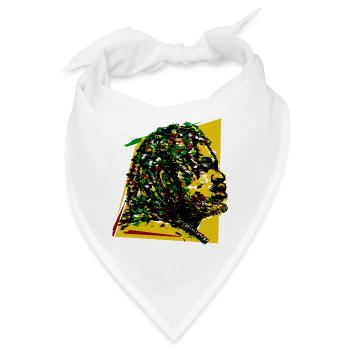 Jamaika Reggae Rasta Rastafari Musik Reggaeton Jah - Bandana - Weiß - Vorne