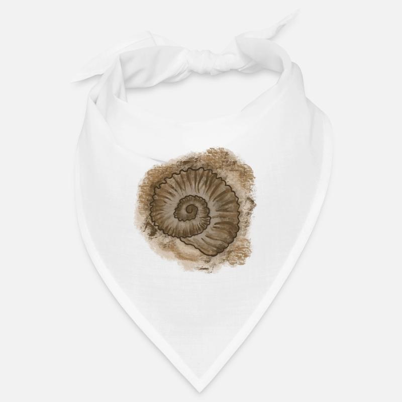 Antique Shell Illustration Bandana
