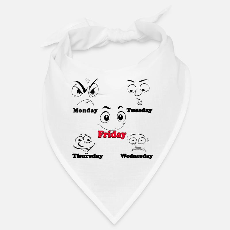My Working Week funny fun Faces Bandana