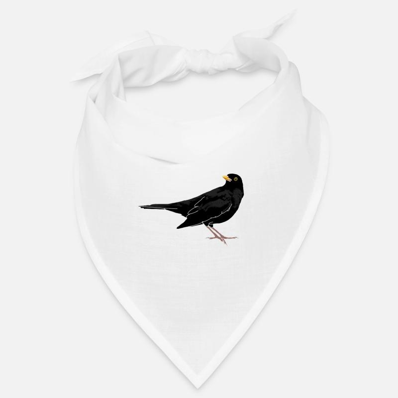 Amsel auf Dach Bandana