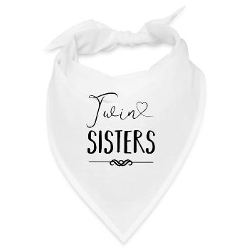 Twin Sisters - Zwillinge Zwillingsschwestern - Bandana - Weiß - Vorne
