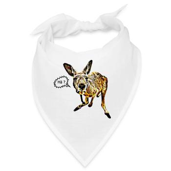 Känguru - Bandana - Weiß - Vorne