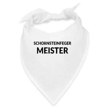 Schornsteinfeger Meister, Kaminkehrer, Kaminfeger - Bandana - Weiß - Vorne