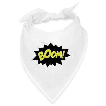 Sprechblase Boom - Bandana - Weiß - Vorne