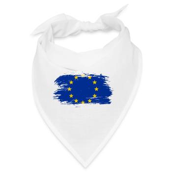 Europa Flagge - Bandana - Weiß - Vorne