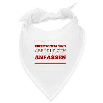 Erektionen - Bandana - Weiß - Vorne