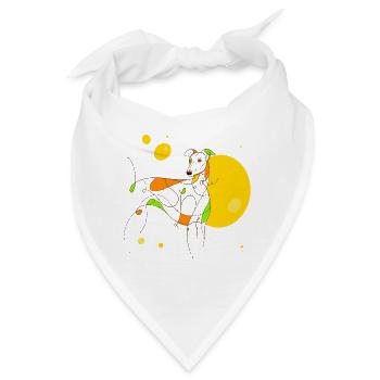 Windhund - Bandana - Weiß - Vorne
