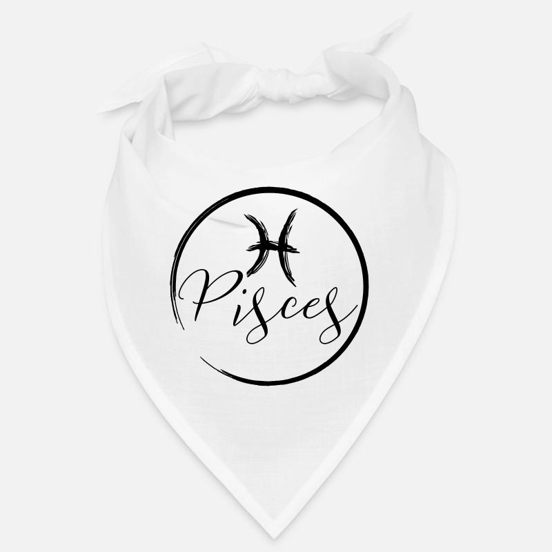 Horoscope Pisces - Bandana - white