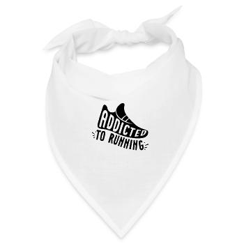 Addicted to running Gift Run Trailrunning - Bandana - Weiß - Vorne