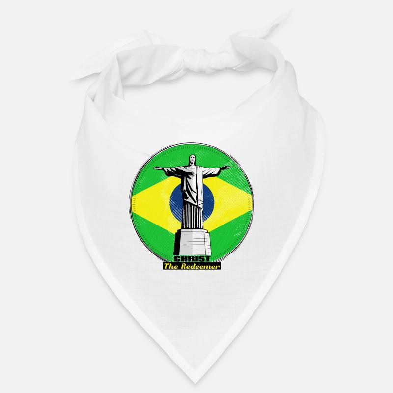 Christ the Redeemer - Bandana - Weiß
