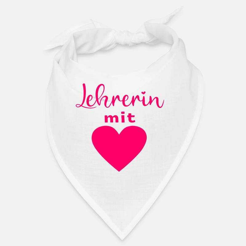 LEHRERIN MIT HERZ LEHRERINGESCHENKE LEHRERINNEN Bandana