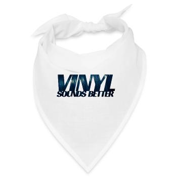 vinyl sounds better - Bandana - Weiß - Vorne