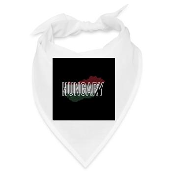 Ungarn - Bandana - Weiß - Vorne