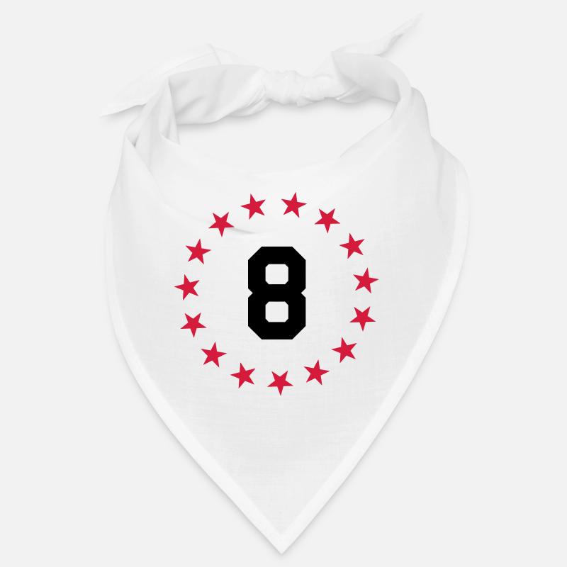 Chiffre 8 - Bandana - blanc
