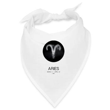 Aries (Widder) | Sternzeichen - Bandana - Weiß - Vorne
