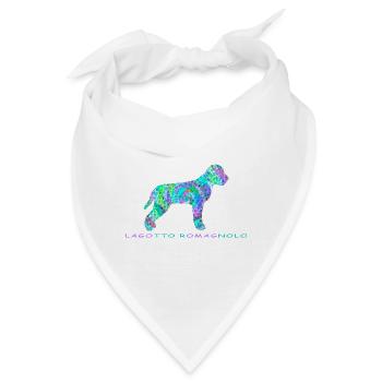 Lagotto Romagnolo italienischer Wasserhund - Bandana - Weiß - Vorne