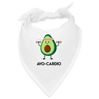 Avocado Fitnessheld - Bandana - Weiß - Vorne