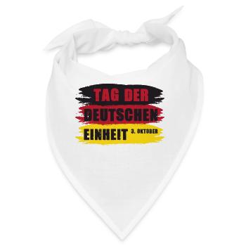 Tag der deutschen Einheit 1990 Deutsche Einheit - Bandana - Weiß - Vorne