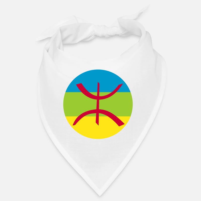 Sticker drapeau berbère cocarde amazigh Bandana