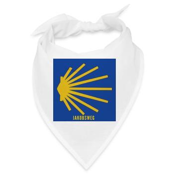 Jakobsweg - Bandana - Weiß - Vorne