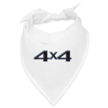 4x4 Offroad Car Sticker - Bandana - Weiß - Vorne