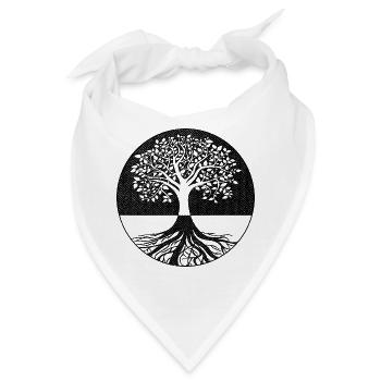 Lebensbaum - Bandana - Weiß - Vorne