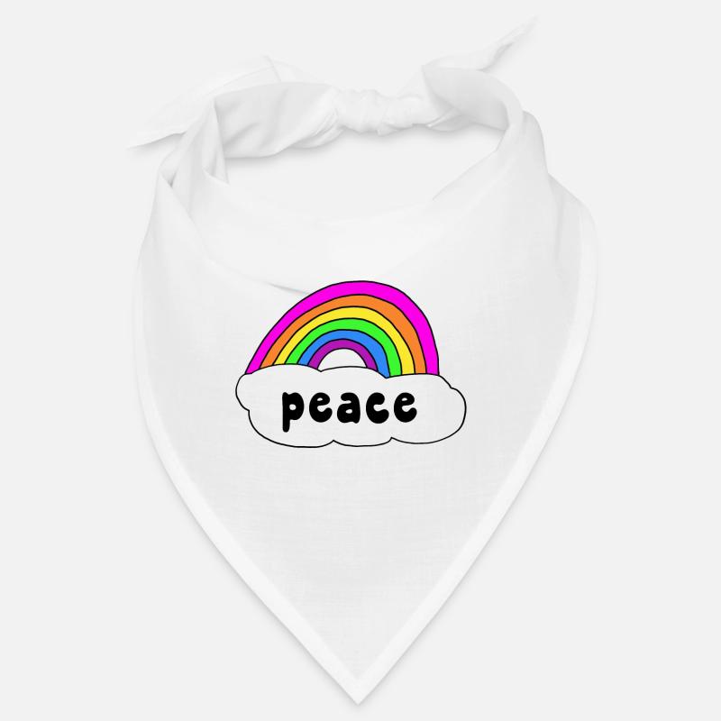 Peace Peace rainbow cloud Bandana