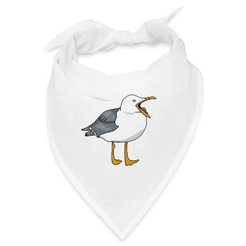 Möwe - Seagull - Bandana - Weiß - Vorne