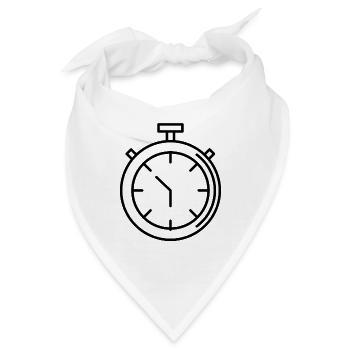 Stoppuhr - Bandana - Weiß - Vorne
