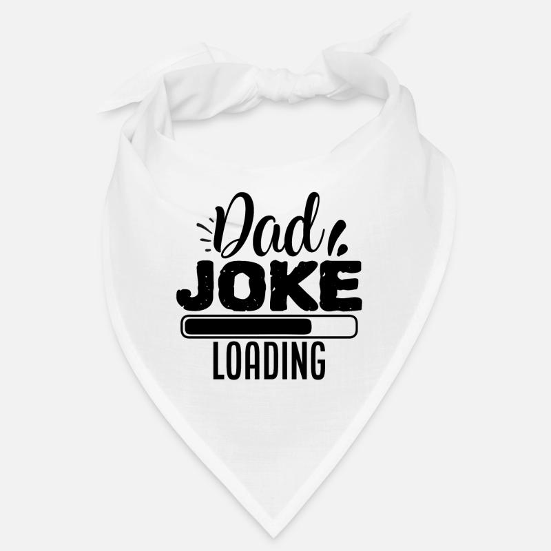 Dad Joke Loading - Bandana - white