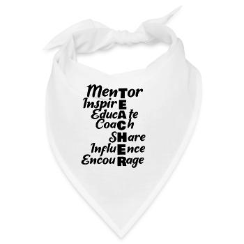 Teacher Mentor - Bandana - Weiß - Vorne