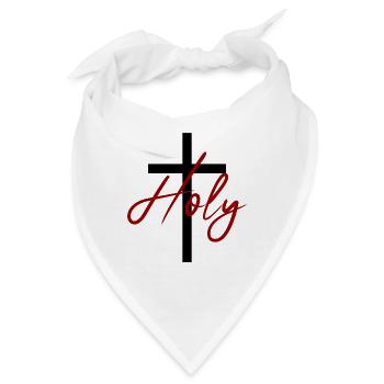 Holy - Kreuz von Golgatha - Bandana - Weiß - Vorne