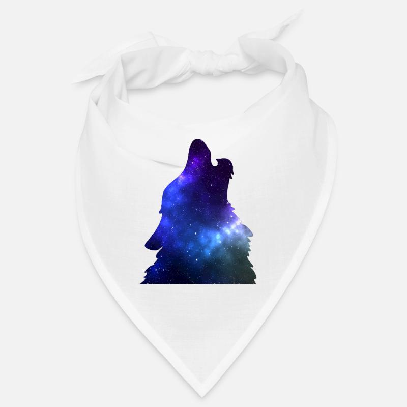 galaxy wolf blue Bandana