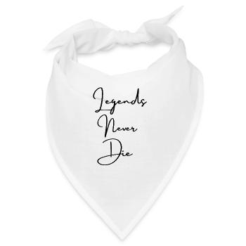 Legends never die - Bandana - Weiß - Vorne