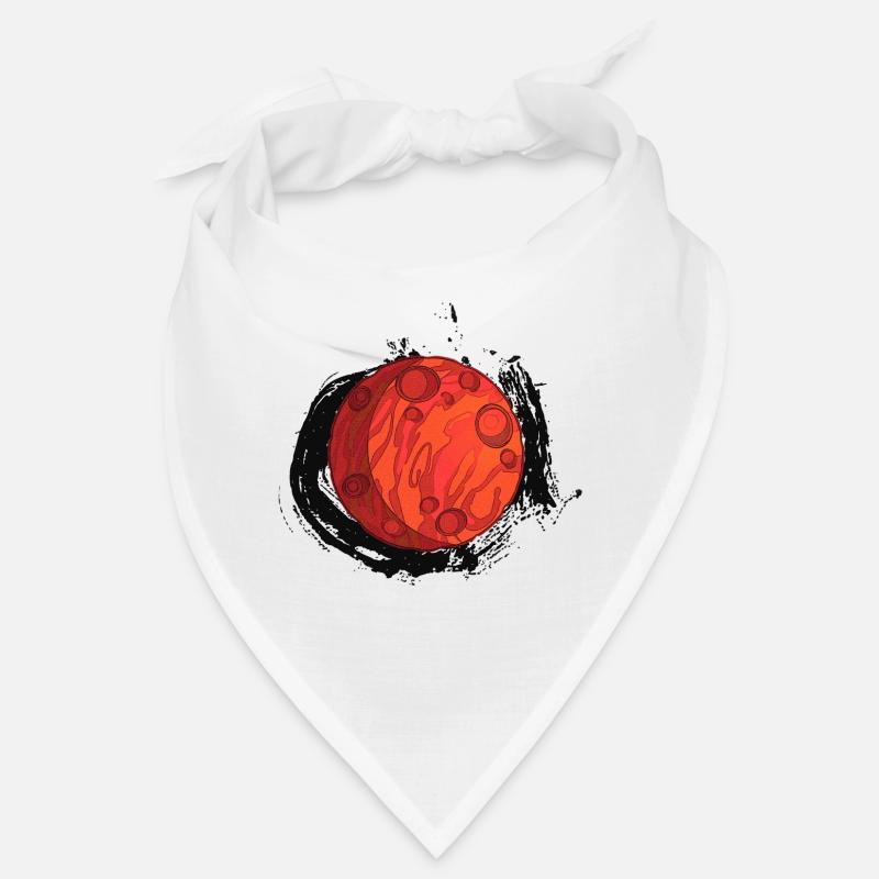 Planet Mars mit Hintergrund, Planeten Bandana