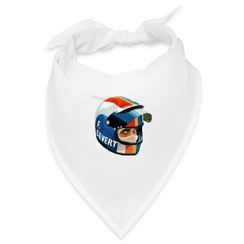 Francois Cevert Helmet - Bandana - Weiß - Vorne