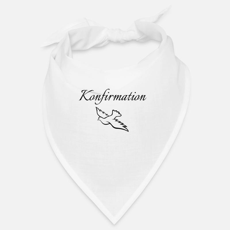 Konfirmation fliegende Taube mittig Glauben zeigen Bandana