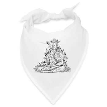 Buddha - Bandana - Weiß - Vorne