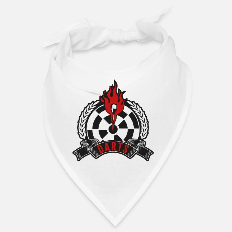Flaming Dartboard Emblem Bandana
