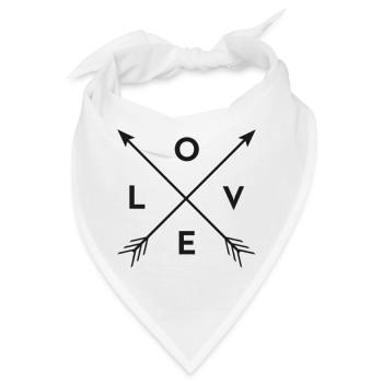 Die Pfeile der Liebe - Bandana - Weiß - Vorne