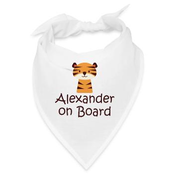 Alexander on board - Bandana - Weiß - Vorne