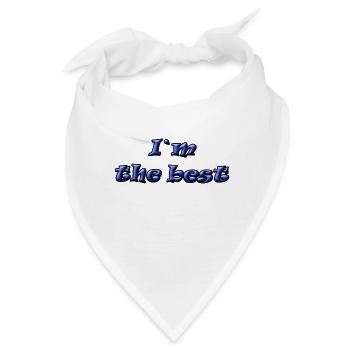 ICH BIN DER BESTE - Bandana - Weiß - Vorne
